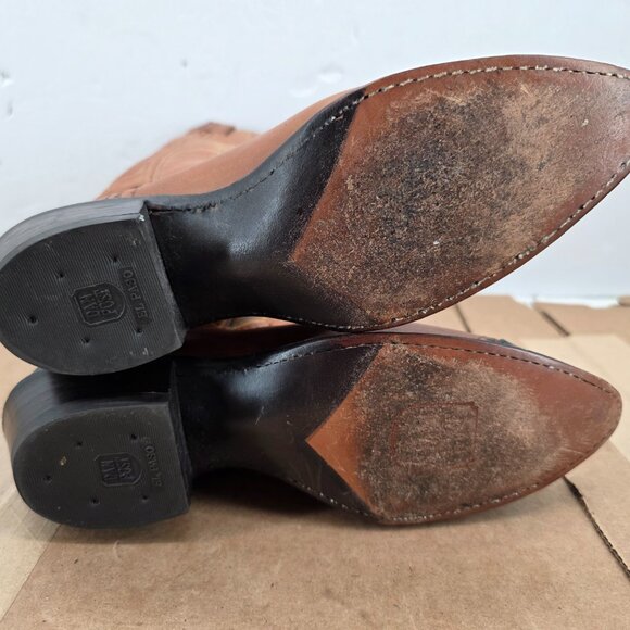 Dan Post Womens Western Exotic Lizard Reptile Caped Tipped Cowboy Boots 7.5 - Picture 10 of 13